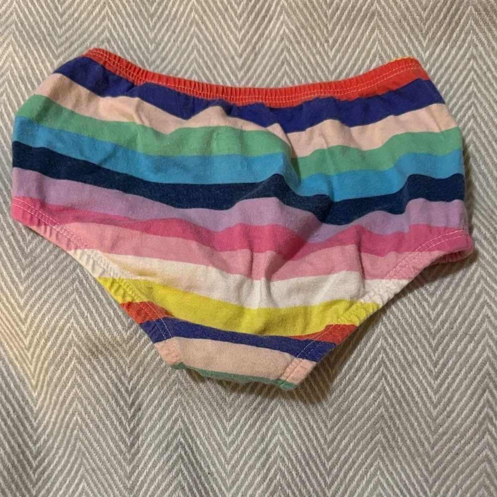 Vibrant Multicolor Striped Diaper Cover 🌈🦄